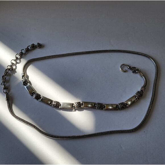 Brighton Swirl and Chain Vintage Belt Size Large - Picture 1 of 7
